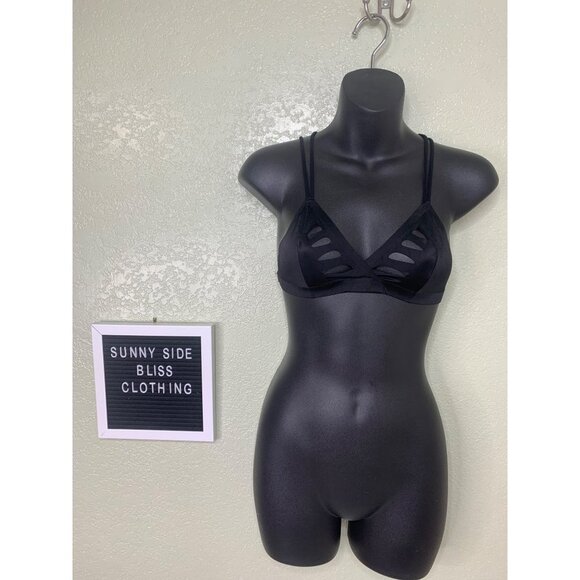 Sam Edelman Black Strapy Wireless Bralette Size Small - Picture 1 of 7